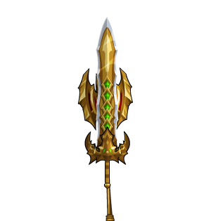 Sentinel King Golden Mace and Sword