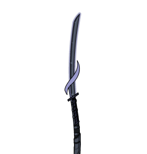 Dark Frost Fang Katana and Sheathe