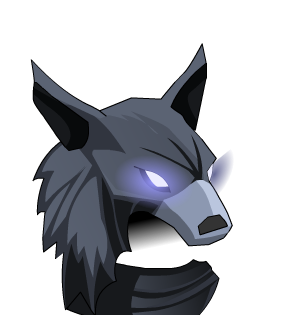 Dark Frost Wolf Helm