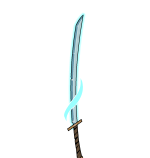Dual Frost Fang Katanas